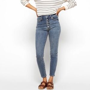 7 For All Mankind Women's Aubrey Exposed Button Fly in Troubador